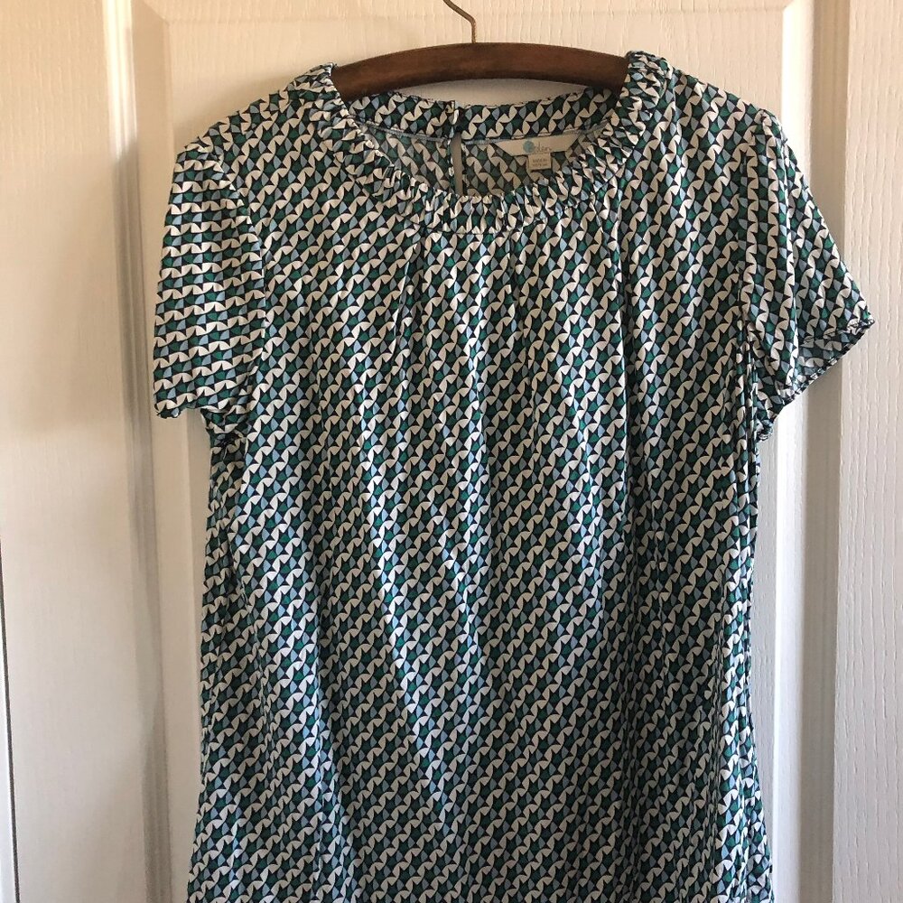 Boden Carey Top - Heron Blue Graphic